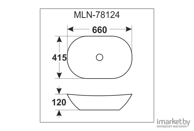 Умывальник Melana MLN-78124