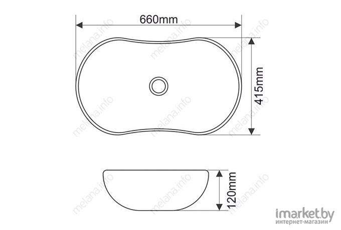 Умывальник Melana MLN-78124