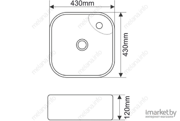 Умывальник Melana MLN-78112