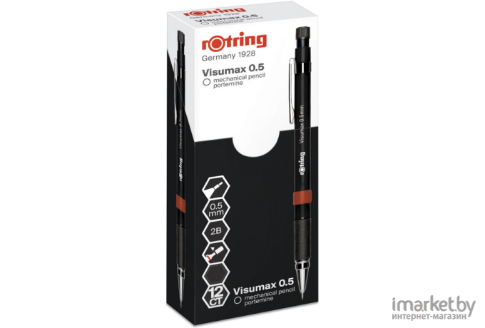 Механический карандаш Rotring Visumax 0.5 мм черный [2089097]