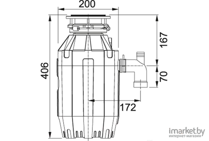 Измельчитель пищевых отходов Franke TE-125 [134.0535.242]