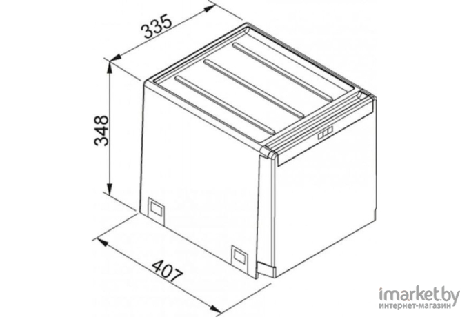 Мусорная система Franke Cube 40 2х14 л [134.0039.332]