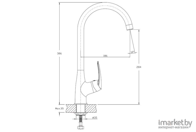 Смеситель GranFest Quarz GF-Z3424 песочный