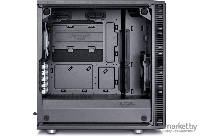 Корпус для компьютера Fractal Design Define Mini C TG без БП черный [FD-CA-DEF-MINI-C-BK-TG]