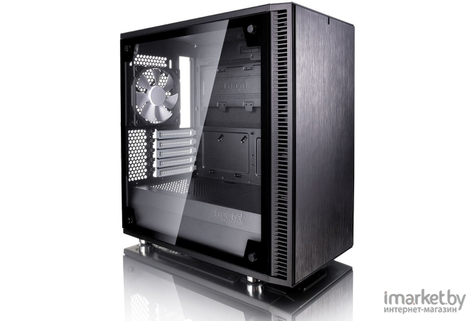 Корпус для компьютера Fractal Design Define Mini C TG без БП черный [FD-CA-DEF-MINI-C-BK-TG]