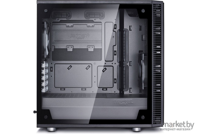 Корпус для компьютера Fractal Design Define Mini C TG без БП черный [FD-CA-DEF-MINI-C-BK-TG]