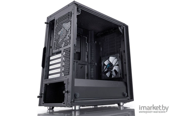 Корпус для компьютера Fractal Design Define Mini C TG без БП черный [FD-CA-DEF-MINI-C-BK-TG]