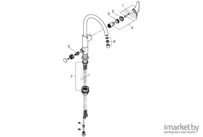 Смеситель Grohe Blue Pure Bau [31723000]