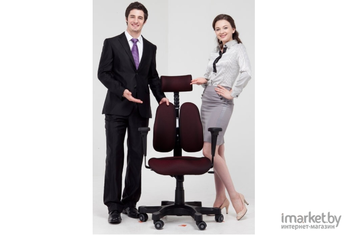 Офисное кресло Duorest Leaders DR-7500G 3TBK1 ткань черный/серый
