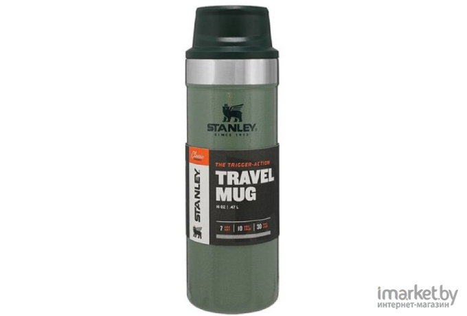 Термокружка Stanley The Trigger-Action Travel Mug 0.47 л зеленый [10-06439-030]