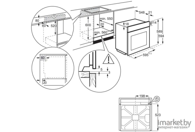 Духовой шкаф Electrolux OED3H50TW