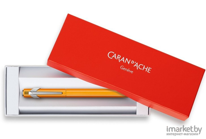 Ручка перьевая Carandache Office 849 Fluo F перо сталь нержавеющая подар.коробка оранжевый флуоресцентный [841.030]