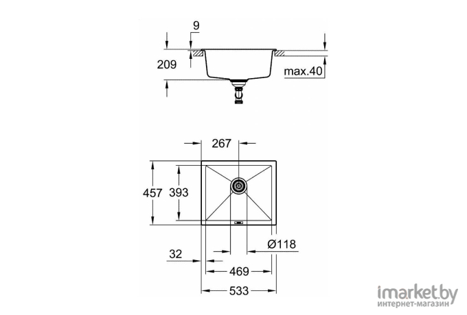 Кухонная мойка Grohe K700 [31654AP0]