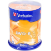 Оптический диск Verbatim DVD-R 4.7Gb 16x Cake Box 100 шт [43549]