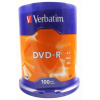 Оптический диск Verbatim DVD-R 4.7Gb 16x Cake Box 100 шт [43549]