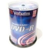 Оптический диск Verbatim DVD-R 4.7Gb 16x Cake Box 100 шт [43549]