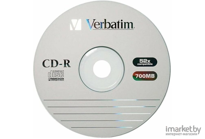 Оптический диск Verbatim CD-R 700Mb 52x bulk 10 шт [43725]