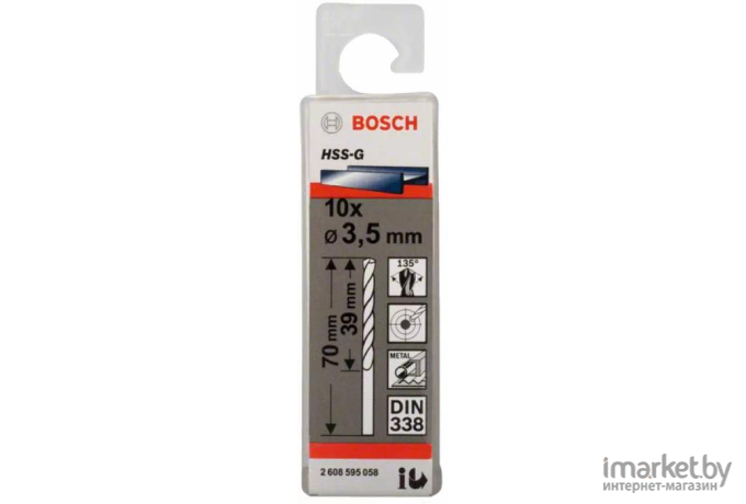 Сверло Bosch HSS-G Standard 3.5 мм [2.608.595.058]