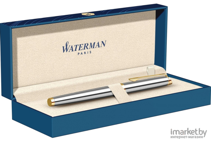 Ручка-роллер Waterman Hemisphere GT F черные чернила коробка Steel [S0920350]