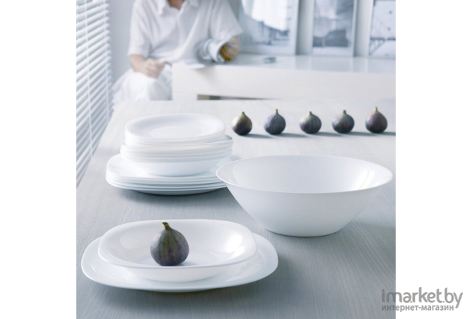 Набор столовой посуды Luminarc Carine White 19 предметов [N2185]