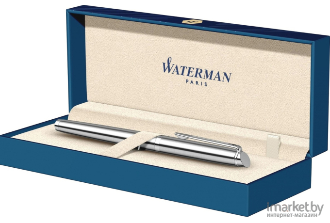 Ручка-роллер Waterman Hemisphere CT F черные чернила коробка Steel [S0920450]