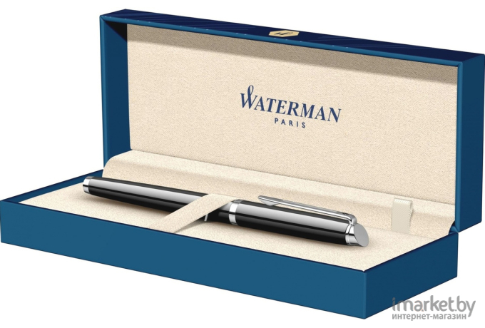 Ручка-роллер Waterman Hemisphere 25587 T CT F черные чернила коробка Mars Black [S0920550]