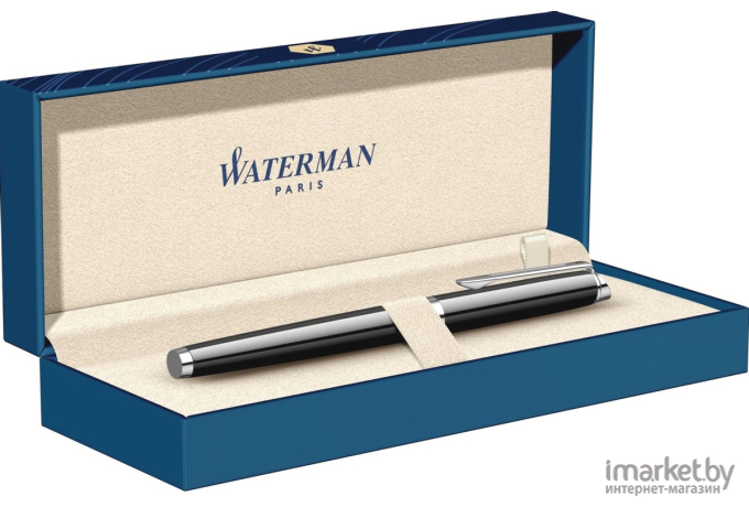 Ручка-роллер Waterman Hemisphere 25587 T CT F черные чернила коробка Mars Black [S0920550]