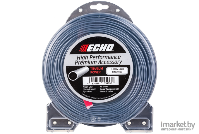 Леска для триммера Echo Titanium Power Line 3.0 56 м круглый [C2070153]