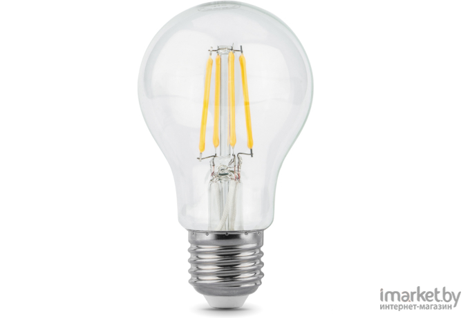 Лампа Gauss LED Filament A60 E27 6W 600lm 2700К 1/10/40 [102802106]