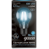 Лампа Gauss LED Filament A60 E27 6W 600lm 2700К 1/10/40 [102802106]