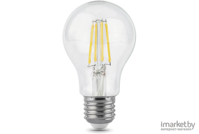 Лампа Gauss LED Filament A60 E27 6W 630lm 4100К 1/10/40 [102802206]