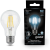 Лампа Gauss LED Filament A60 E27 6W 630lm 4100К 1/10/40 [102802206]