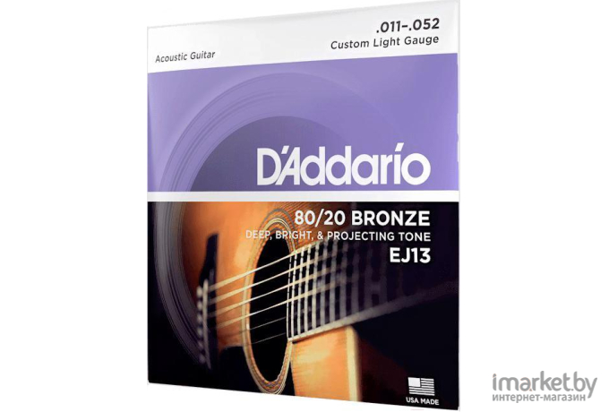 Струны для акустической гитары DAddario EJ13