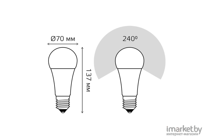 Лампа Gauss LED Elementary [73235]