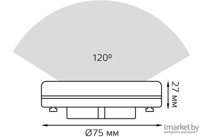 Лампа Gauss LED [108408208-D]