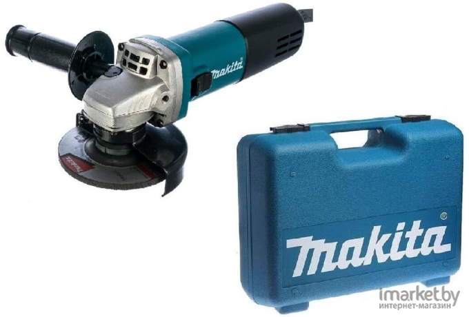 Угловая шлифмашина Makita 9557 HNK6 чемодан [9557HNK6]