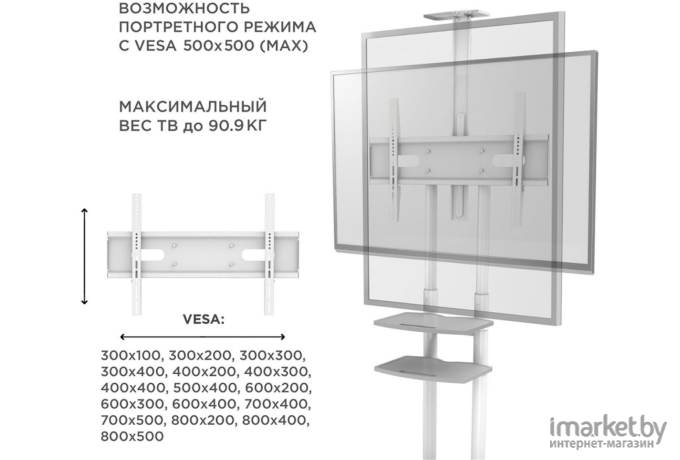 Стойка для ТВ/аппаратуры Onkron TS1881 ONKRON