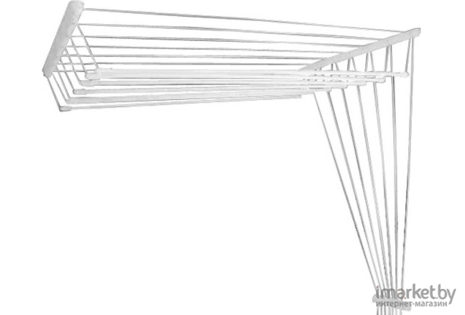 Сушилка для белья Perfecto Linea потолочная стальная 2.4 м 7 стержней белый [36-002242]