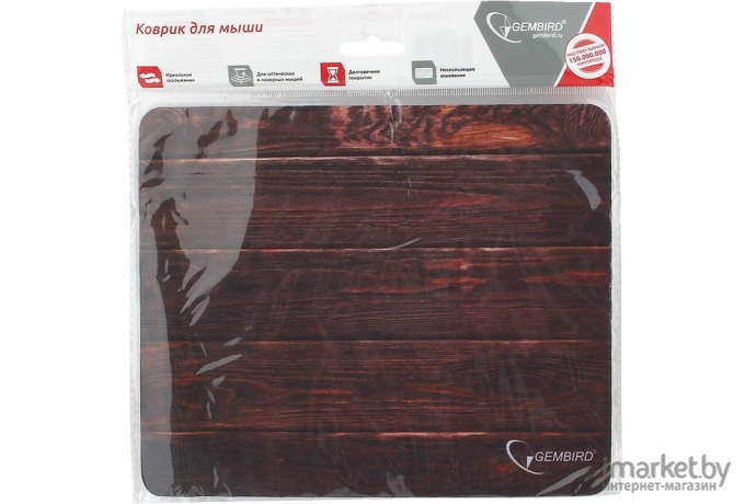 Коврик для мыши Gembird MP-WOOD Brown