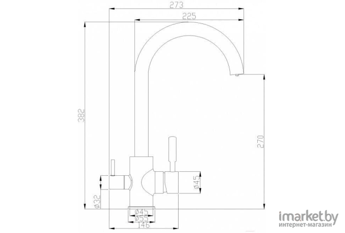 Смеситель Zorg SH 713 CR