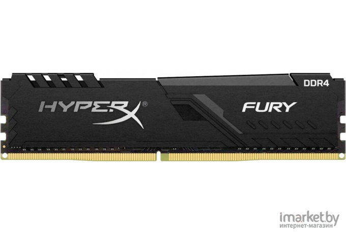 Оперативная память Kingston HyperX Fury 8GB 2666MHz DDR4 DIMM Black [HX426C16FB3/8]