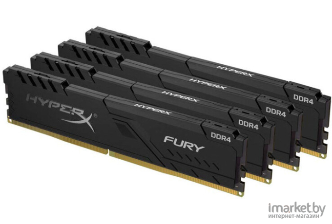 Оперативная память Kingston HyperX Fury DDR 4 DIMM 32Gb PC27733 Black [HX434C16FB3K4/32]