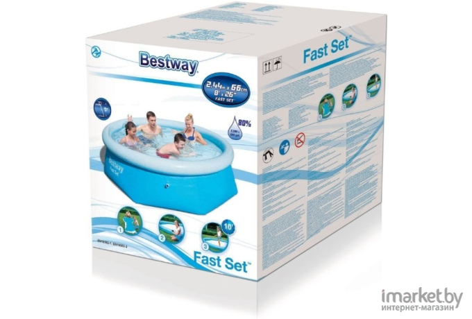 Надувной бассейн Bestway Easy Fast 244x66 [57265]