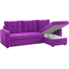 Угловой диван Mebelico Ливерпуль 478 правый 59619 вельвет фиолетовый