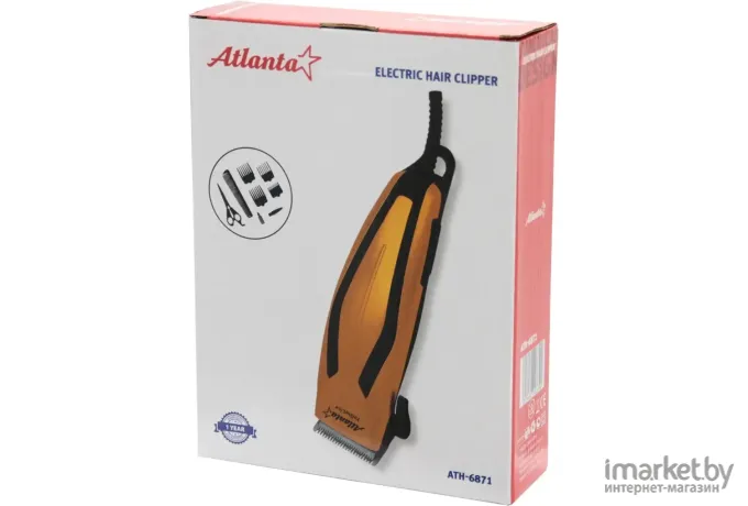 Машинка для стрижки волос Atlanta ATH-6871 желтый