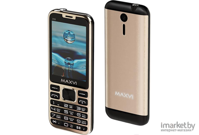 Мобильный телефон Maxvi X10 Metallic Gold