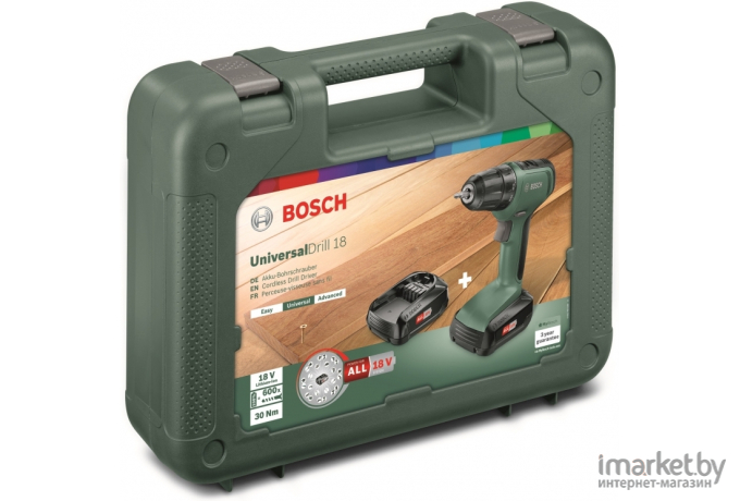 Дрель-шуруповерт Bosch UniversalDrill 18 [0.603.9C8.005]