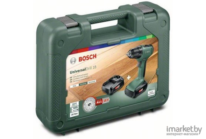 Дрель-шуруповерт Bosch UniversalDrill 18 [0.603.9C8.005]