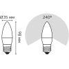  Gauss Лампа Gauss LED Elementary Свеча 6W E27 420lm 3000K 1/10/50 [33216]