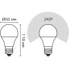  Gauss Лампа Gauss LED Elementary A60 15W E27 1320lm 3000K 1/10/50 [23215]